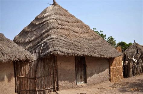 Gambia House Constructed Of Mud Bricks And Thatched Roof Submitted By