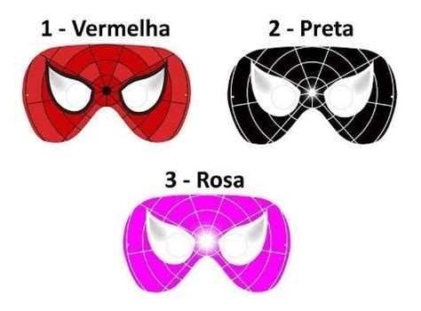 Kit M Scaras Do Homem Aranha Vermelha Preta Ou Rosa R Em