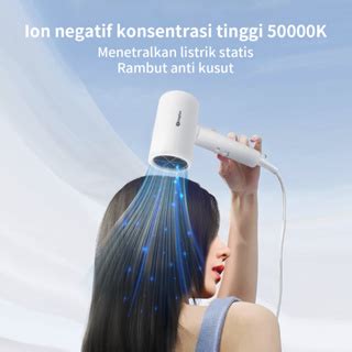 Jual Simplus Pengering Rambut Lipat Ion Negatif Hair Dryer Angin