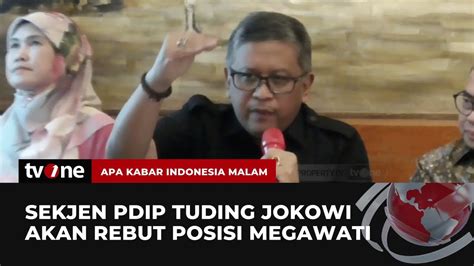 Hasto Terang Terangan Tuding Jokowi Hendak Ambil Alih Ketum PDIP AKIP