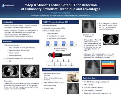 Step & Shoot” Cardiac Gated CT for Detection of Pulmonary Embolism: T" by Dinesh K. Sharma, MD