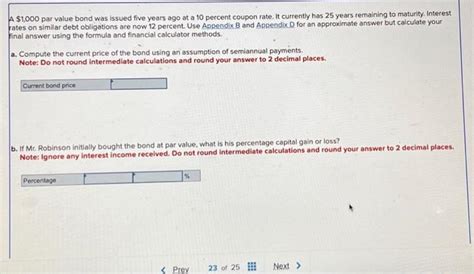 Solved A Par Value Bond Was Issued Five Years Ago At Chegg