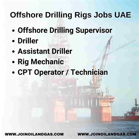 Offshore Drilling Rigs Jobs In Uae Join Oil And Gas