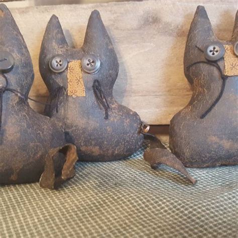 Primitive Witch Hat Bowl Fillers With Broom Fapm Halloween Etsy