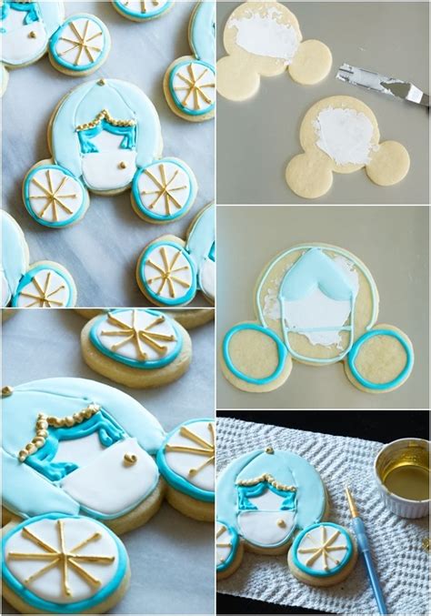 Cinderella Carriage Cookies From A Micky Mouse Cookie Cutter Bake At 350