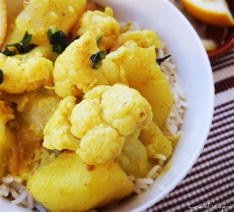 Aloo Gobi Patatas Y Coliflor Al Curry Hind Caracol Viajero