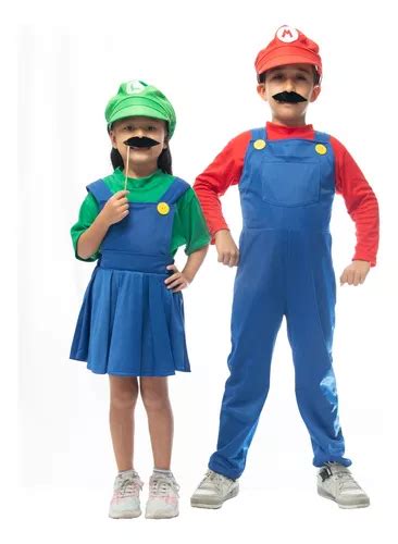 Disfraz De Mario Bross Ni O Y Ni A Pelicula Halloween Incluye