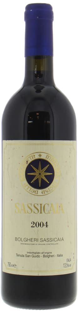 Sassicaia Slightly Bin Soiled Label 2004 Tenuta San Guido Buy