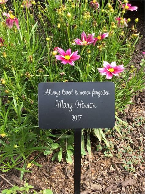 Garden Memorials Name Plates Memorial Plaque Metal Plaques - Etsy ...