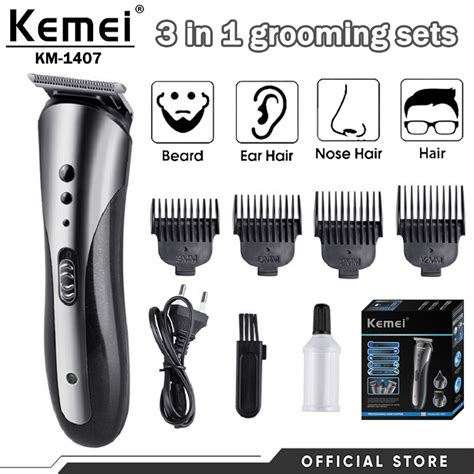 Kemei Multifunctional Rechargeable In Rechargeable Shaver Trimmer