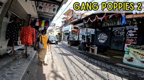 K Gang Paling Terkenal Di Bali Gang Poppies Lane Kuta Bali