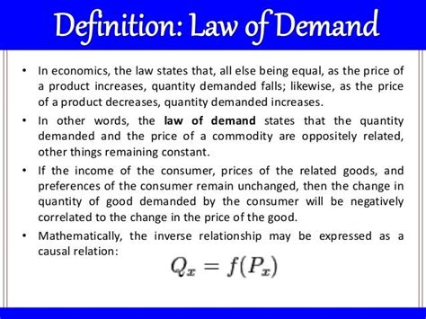 Law Of Demand And Its Exceptions