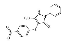 5 Metil 4 4 Nitrofenil Tio 2 Fenil 2 4 Dihidro 3H Pirazol 3 Ona