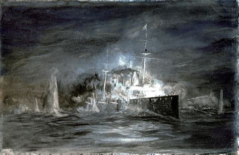 The Destruction Of Hms Good Hope At The Battle Of Coronel 1 November