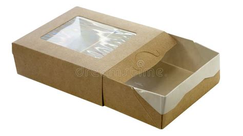 Cardboard Box For Food Stock Image Image Of Cafe White 156910141