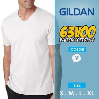 Jual Dijual Kaos Polos Gildan Vneck Softstyle 63V00 Original White S XL