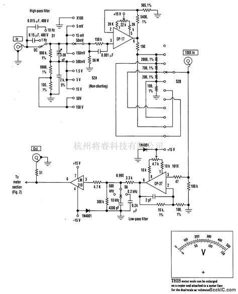 电源电路中的独特的交流电压表电路 将睿