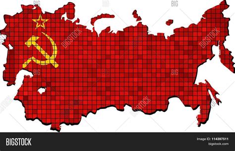 Soviet Flag Map