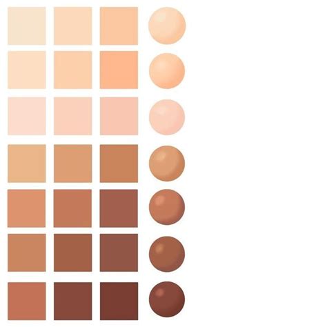 Skin Tone Palette for Digital Painting