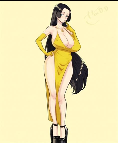 Rule 34 Artist Request Big Breasts Black Hair Blue Eyes Blush Boa Hancock Breasts Female