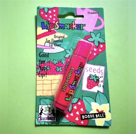 VHTF Vintage Bonne Bell Lip Smacker STRAWBERRY Original Fun Flavored