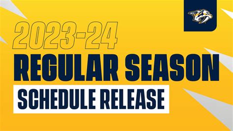 Predators Announce Season Schedule Home Opener Set For Oct