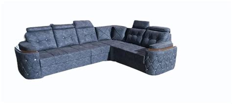 6 Seater Wooden Corner L Shape Sofa Set Without Lounger At Rs 28000