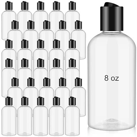 Amazon Irenare 30 Pieces 8 Oz Travel Bottles With Black Disc Cap