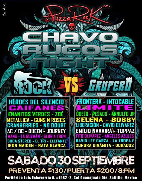 CHAVORUCOS NIGHT En Pizza Rock Bienvenidos A Saltillo