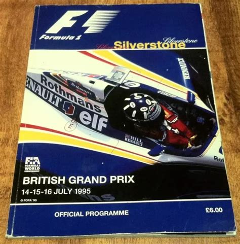 Formula British Grand Prix Silverstone July Official Race Event