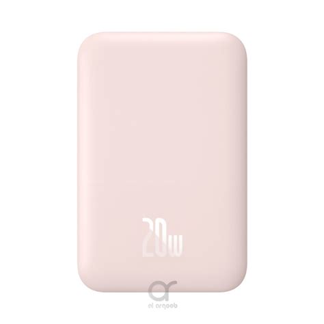 Arqoob Baseus Magsafe Power Bank 6000mah Magnetic Wireless Charging 20w Pink