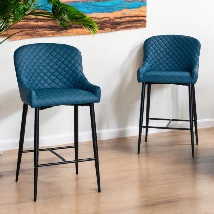 Faux Leather Barstools Woods Furniture