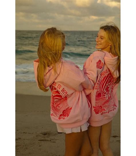 Oversized Pink Palm Puff Hoodie Ralphskin