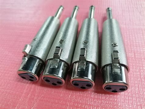 Pack Pin Xlr Female To Mm Mono Male Plug Audio Cable Mic