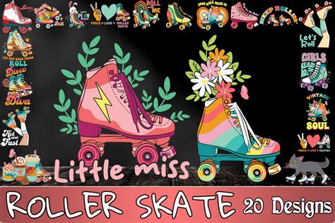 Roller Skate Svg Bundle 20 Designs Graphic By Litewort · Creative Fabrica