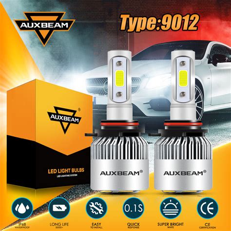 Auxbeam Led Headlight Bulb Kit Hir2 9012 For 2014 2015 Gmc Sierra 2500 3500 Hd Ebay