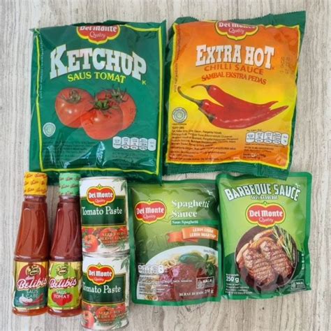 Jual DEL MONTE Extra Hot Chili Sachet Saus Sambal Saus Tomat Sachet Delmonte Tomato Ketchup