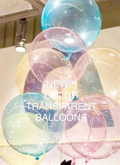 Crystal Clear Balloons Clear And Colored Transparent Balloon Bubble