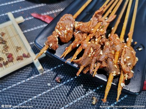 鸭胗串摄影图 传统美食 餐饮美食 摄影图库 昵图网nipic