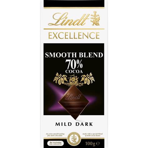 Calories In Lindt Excellence Smooth Dark Chocolate Block Calcount