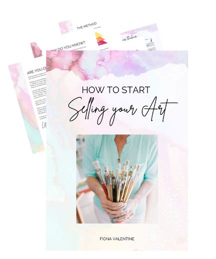 How To Start Selling Your Art Pdf Fiona Valentine