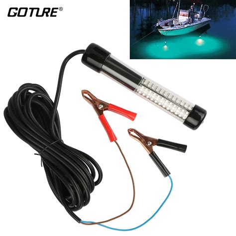 Goture 12v 108w Led Underwater Fishing Light Fishing Boat Light Green