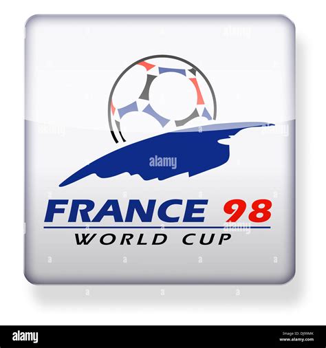 France 1998 World Cup logo as an app icon. Clipping path included Stock ...