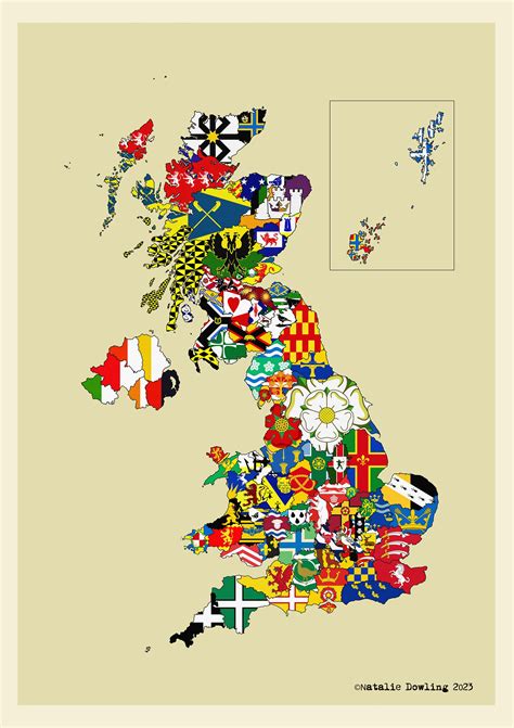 NEW EDITION UK County Flags Limited Edition Giclée Print in Standard ...