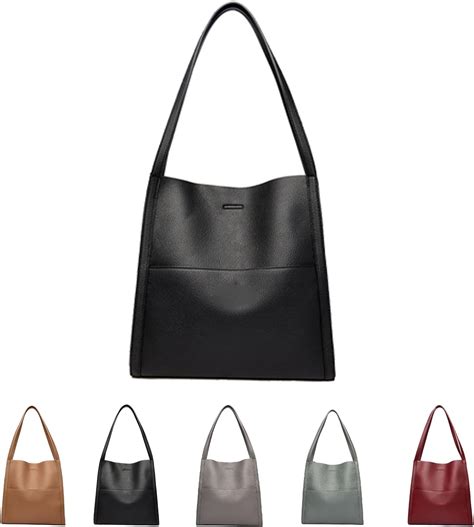 Solid Color Simple Genuine Leather Shoulder Bag Women Soft