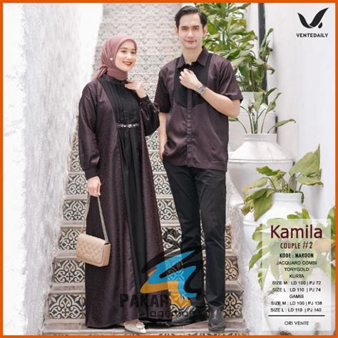 Jual Vente Daily Kamila Couple Gamis Kurta Sarimbit Kondangan Lebaran