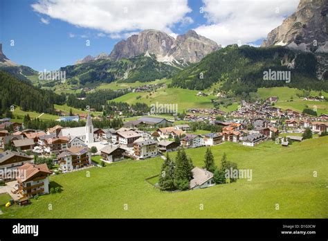 view  corvara  cable car badia valley bolzano province