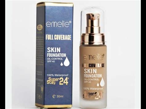 Emelie Full Coverage Skin Foundation Oil Control Spf Water