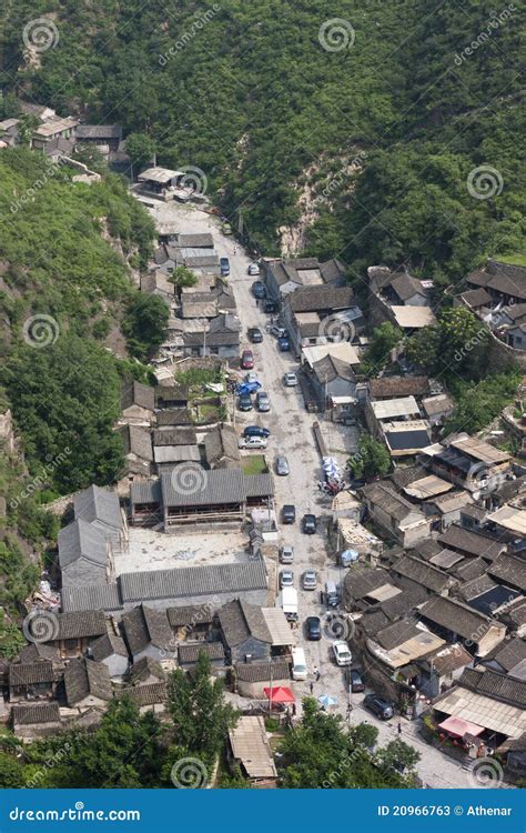 Bird S Eye View Of The Ancient Village Stock Image Image Of Farm