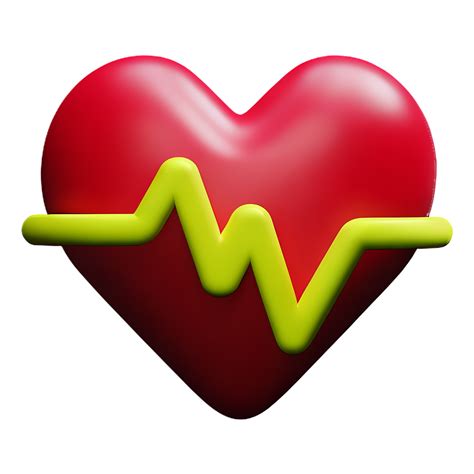 Heartbeat 3d Rendering Icon Illustration 29413875 Png